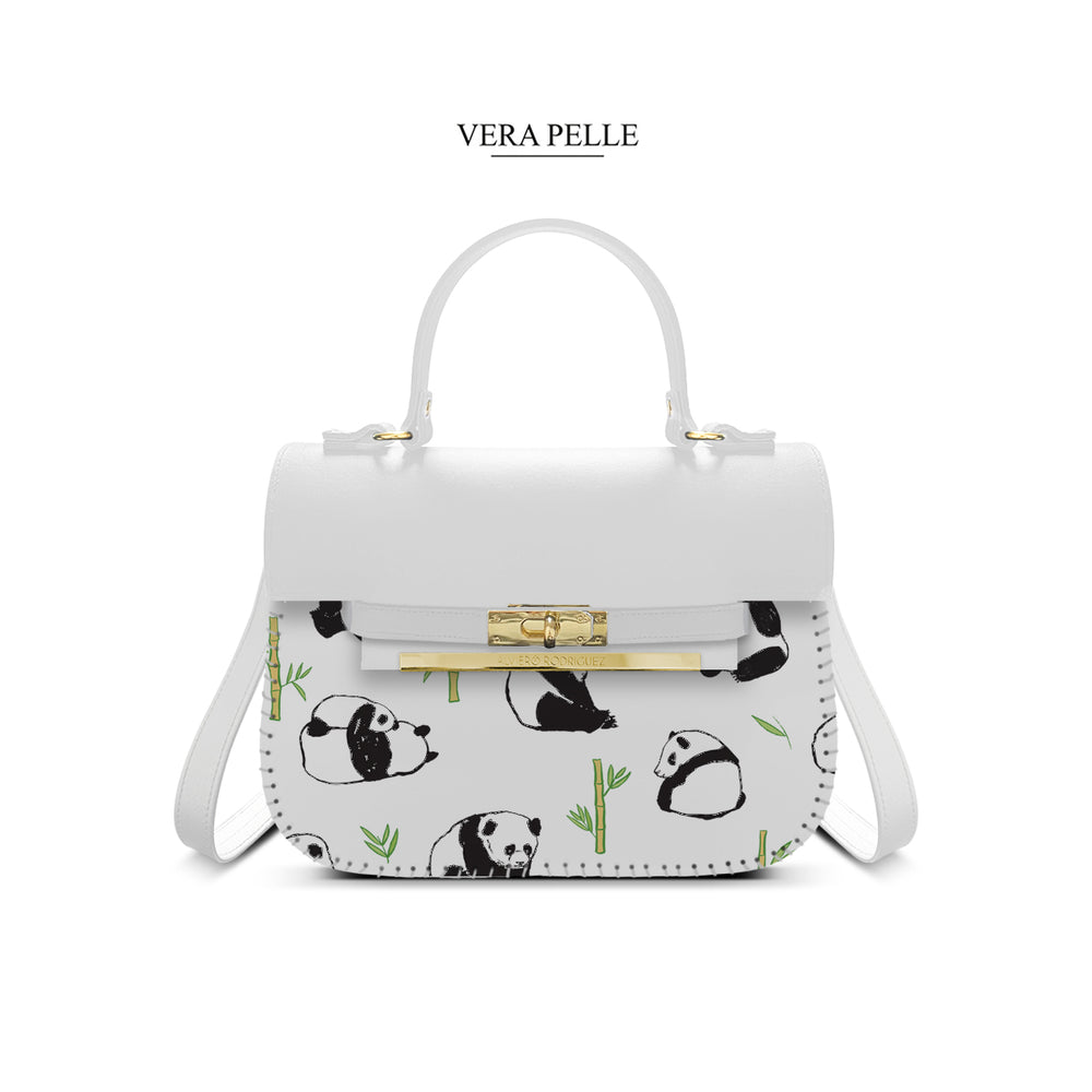 Borsa Bianca Zoe Pandas