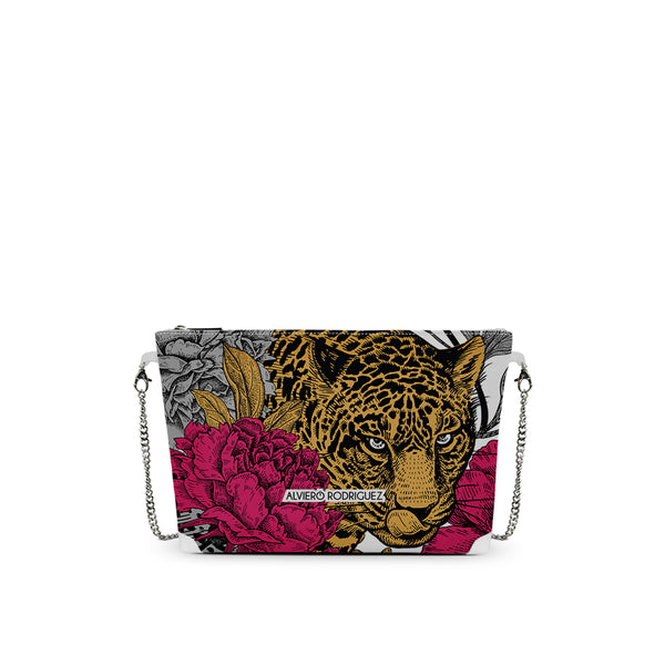 DIVA BAG BIANCA FLORAL LEOPARD