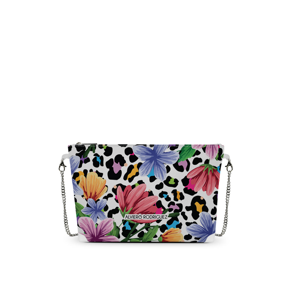 DIVA BAG BIANCA FLOWER LEOPARD