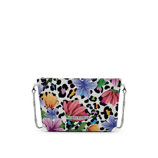 DIVA BAG BIANCA FLOWER LEOPARD