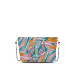 DIVA BAG BIANCA ABSTRACT PAINTED