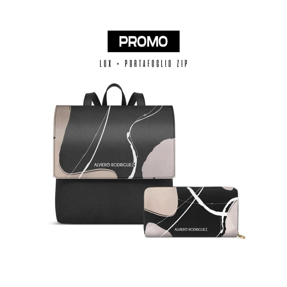 Promo Zainetto Lux + Portafoglio Zip Fashion Ink