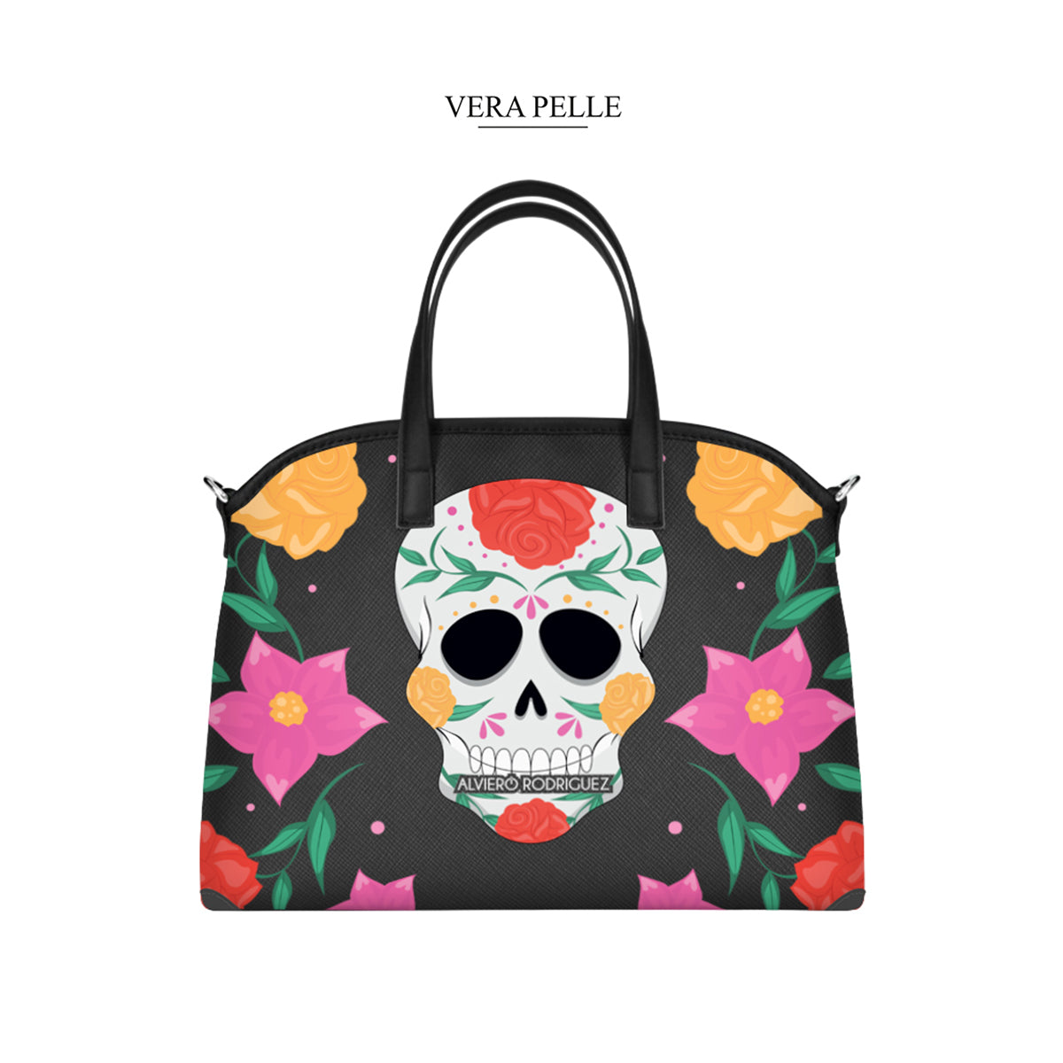 Lady Vera Pelle skull flowers