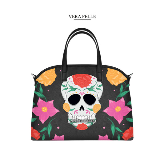 Lady Vera Pelle skull flowers