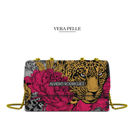 Borsa Madame Floral Leopard