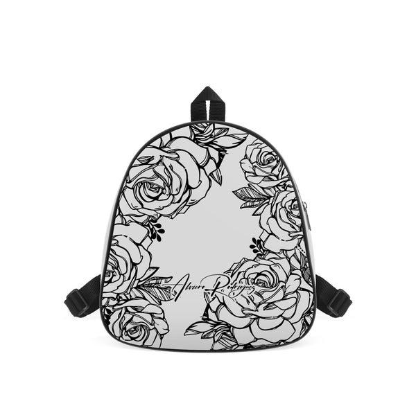 Zaino Bianco Nice Roses Black