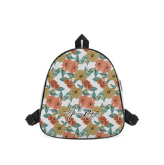 Zaino Bianco Nice Drawn Floral