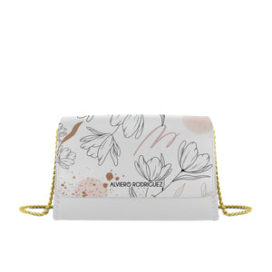 Borsa bianca Art of Flowers