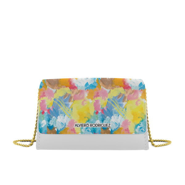 Borsa bianca Abstract Watercolors