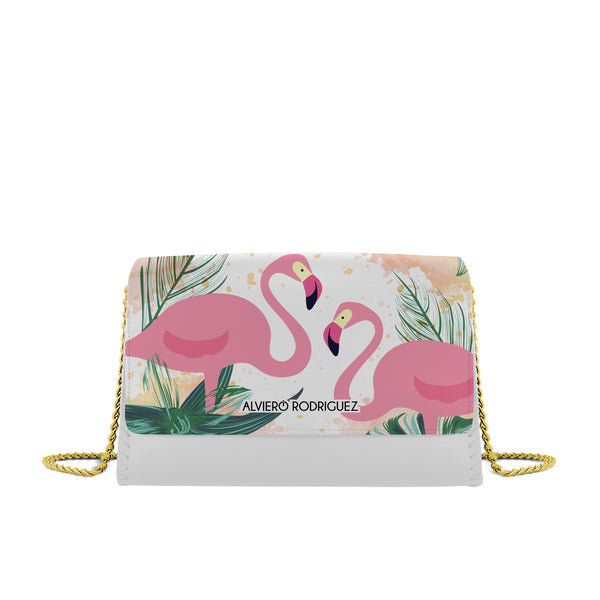 Borsa bianca Flamingo