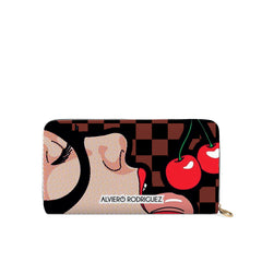 Portafogli Zip Bianco Cherry