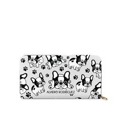 Portafogli Zip Bianco Frenchies
