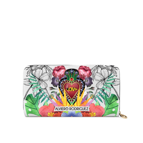 Portafogli Zip Bianco Heart Love