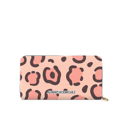 Portafogli Zip Bianco Pink Leopard