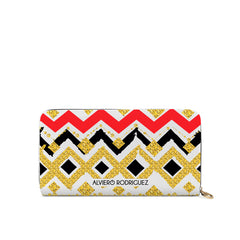 Portafogli Zip Bianco Royal Azteca
