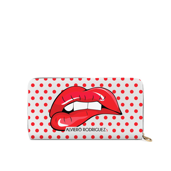 Portafogli Zip Bianco Sexy Lips