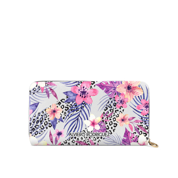 Portafogli Zip Bianco Violet