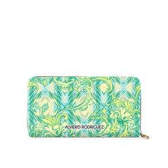 Portafogli Zip Bianco Wallpaper green