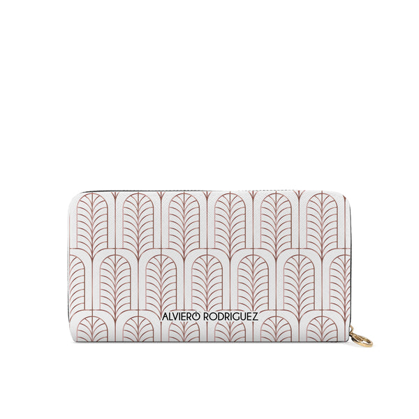 Portafogli Zip Bianco Arabic
