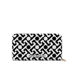 Portafogli Zip Bianco Essential Line Black