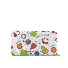 Portafogli Zip Bianco Fruit