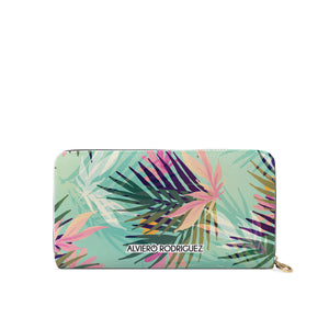 Portafogli Zip Bianco Palm Colors