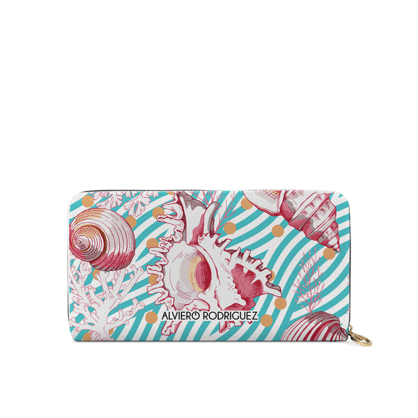 Portafogli Zip Bianco Color Shell