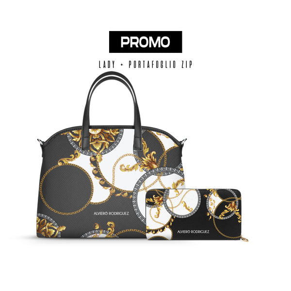 Promo Lady + Portafoglio Zip Royal White