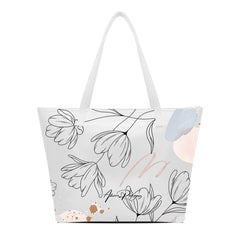 SHOPPER MAXI BIANCA ART OF FLOWERS
