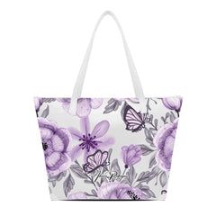SHOPPER MAXI BIANCA BUTTERFLY VIOLET