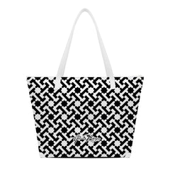 SHOPPER MAXI BIANCA ESSENTIAL LINE BLACK