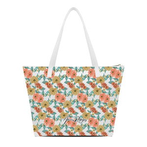 SHOPPER MAXI BIANCA DRAWN FLORAL