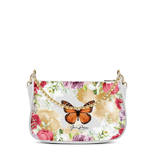 borsa vittoria bianca flying butterfly