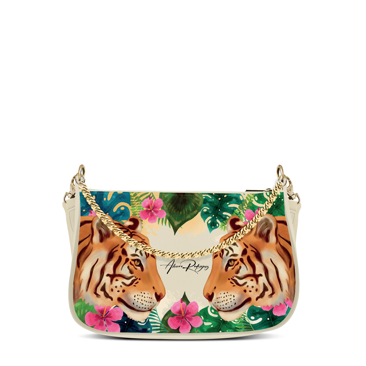 borsa vittoria mud tiger flowers