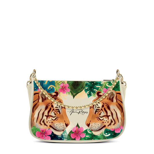 borsa vittoria mud tiger flowers