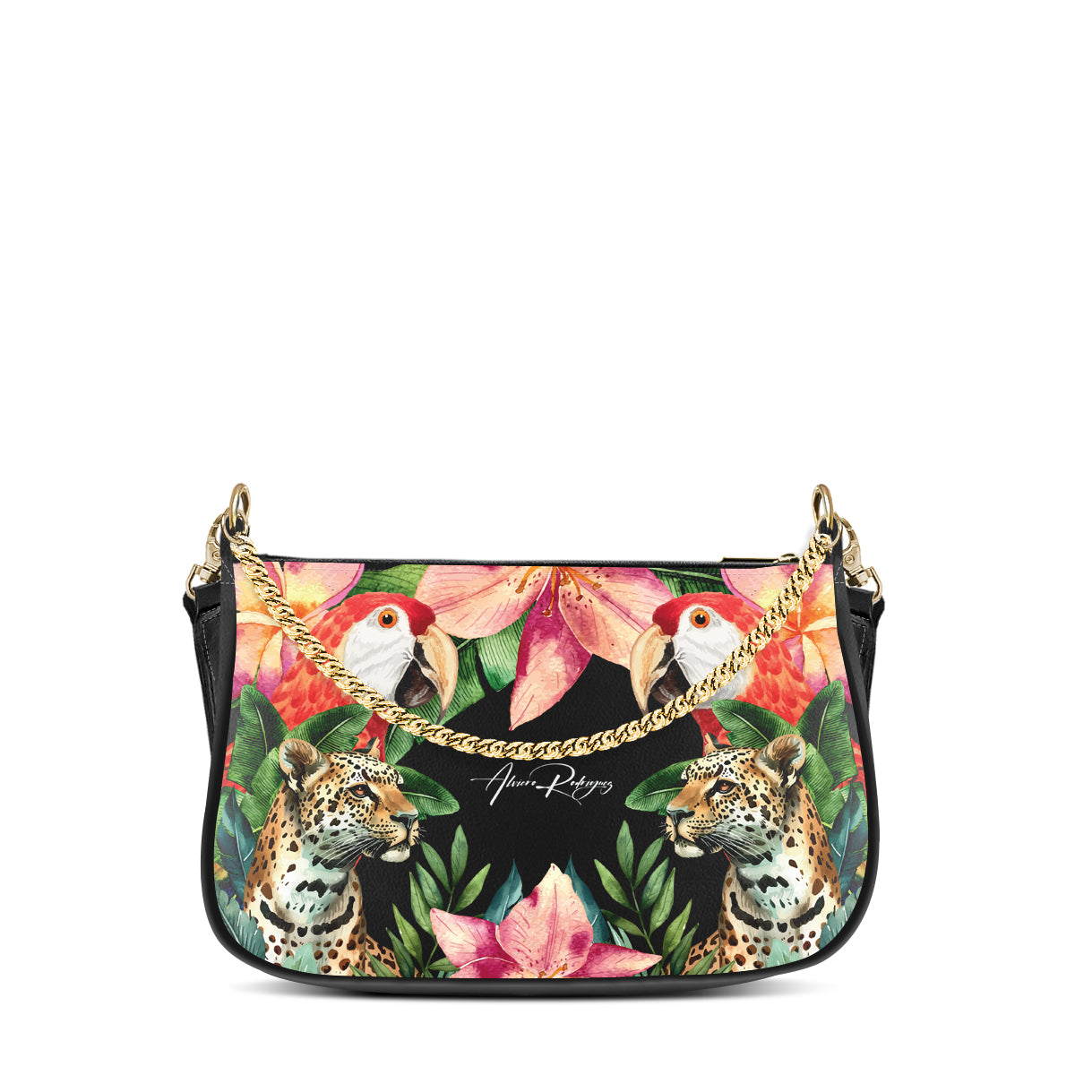 borsa vittoria leopard-parrot