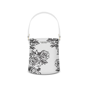 Borsa Secchiello Roses Black