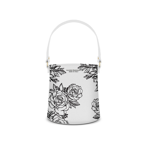 Borsa Secchiello Roses Black