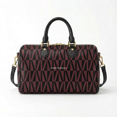 BAULETTO MAXI AR NEW PATTERN BORGOGNA E NERO