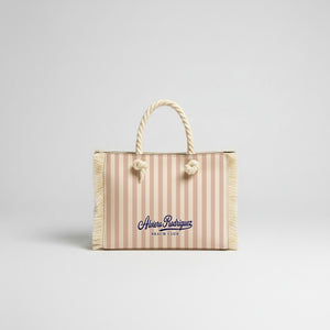 BORSA MARE MINI BEACH STRISCE BEIGE