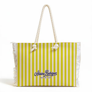 BORSA MARE BEACH CLUB STRISCE GIALLE