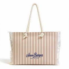 BORSA MARE BEACH CLUB STRISCE BEIGE