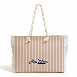 BORSA MARE BEACH CLUB STRISCE BEIGE