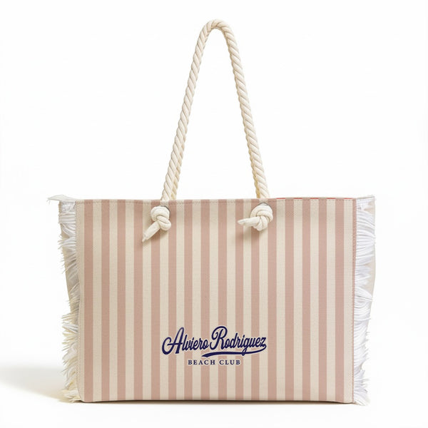 BORSA MARE BEACH CLUB STRISCE BEIGE