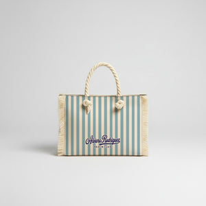 BORSA MARE MINI BEACH STRISCE AZZURRE