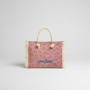 BORSA MARE MINI BEACH PINK LEOPARD