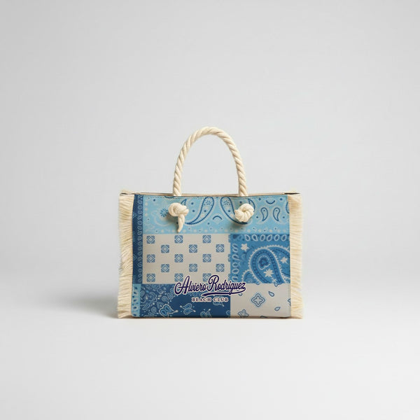 BORSA MARE MINI BEACH BANDANA BLU