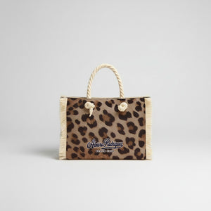 BORSA MARE MINI BEACH LEOPARD
