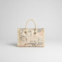 BORSA MARE MINI BEACH ART OF FLOWERS