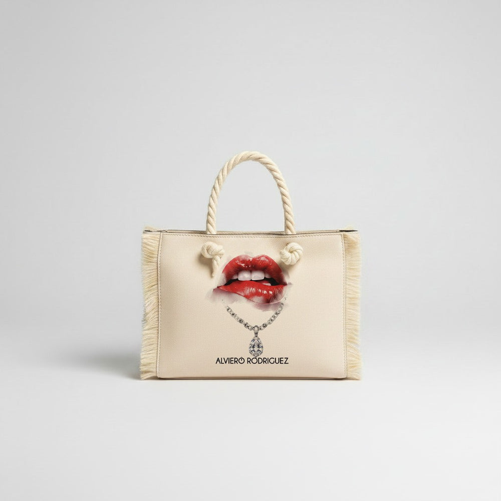 BORSA MARE MINI BEACH CLUB DIAMOND LIPS